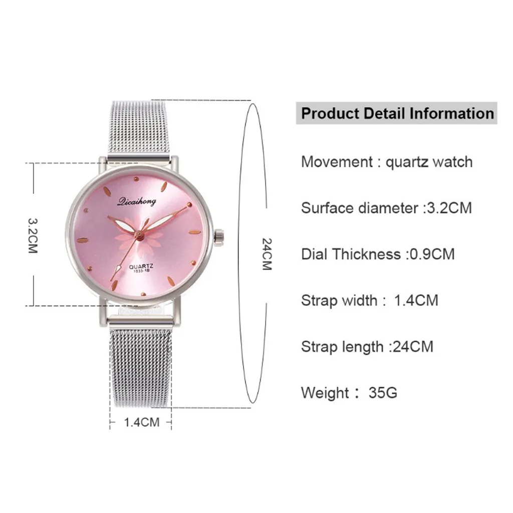 

Ladies fashion starry sky watch female students hot sale solid color watch mesh belt alloy watch give gifts 50%