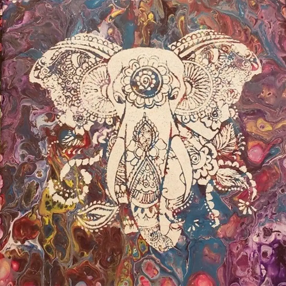 ПЭТ белая Мандала форма Трафарет Шаблон для рисования ручной работы Рисование