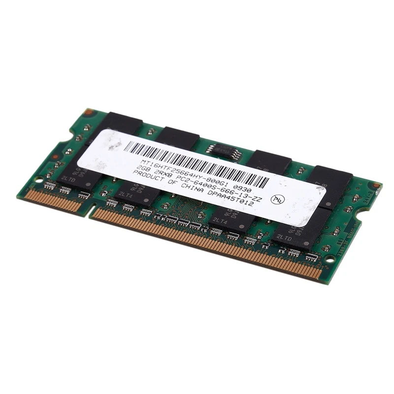 Память RAM SO-DIMM для ноутбука 2 Гб DDR2 PC2-6400 800 МГц 200Pin 1 8 в |