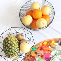 metal fruit bowl food storage containers vegetable basket drain rack holder snack plate tray kitchen accessories home decoration