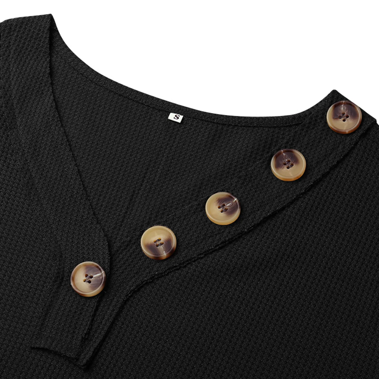 

Women's Solid Color Long Sleeve Knit Sweater Dress V Neck Mini Button Sweater Dresses New Autumn Party Sexy Club Dress vestidos