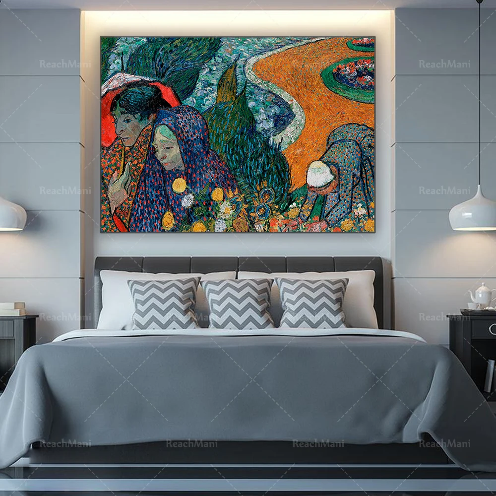 Etten Gardens (Dames dɺrles) сувенирная печать плакатов картины Винсента Ван Гога