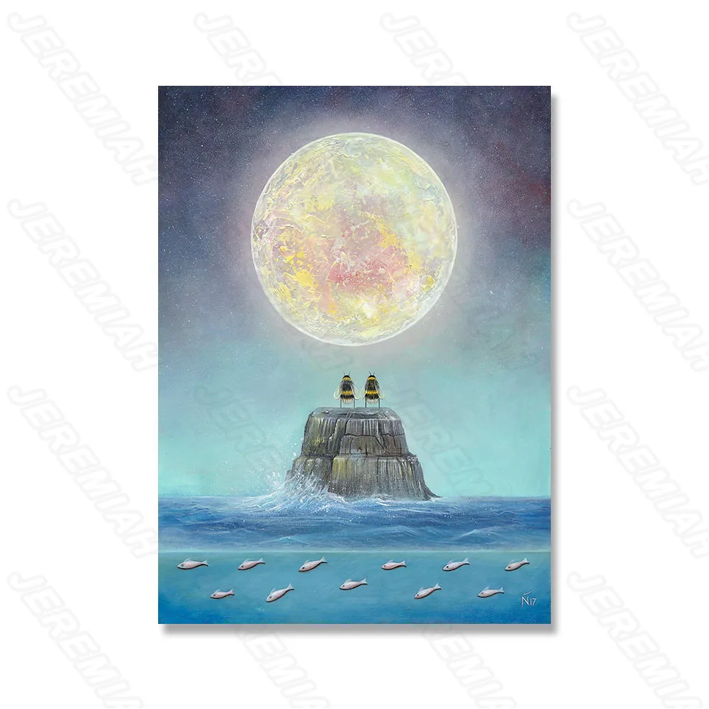 

Hand Drawn Illustration Cartoon Girl Poster Nordic Style Waterproof Ink Painting Print Art Painting Modern Bedroom Decoration