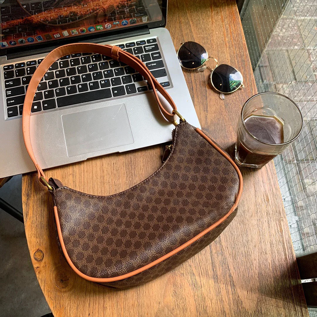 

Handle Bag Women Retro Handbag PU Leather Shoulder Totes Underarm Vintage Top Handle Bag Female Small Subaxillary Bags Clutch