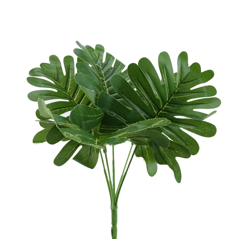 2pcs/lot Artificial Leaf Flower Simulation Plants Home Balcony Garden Landscape Decoration Accessories | Дом и сад