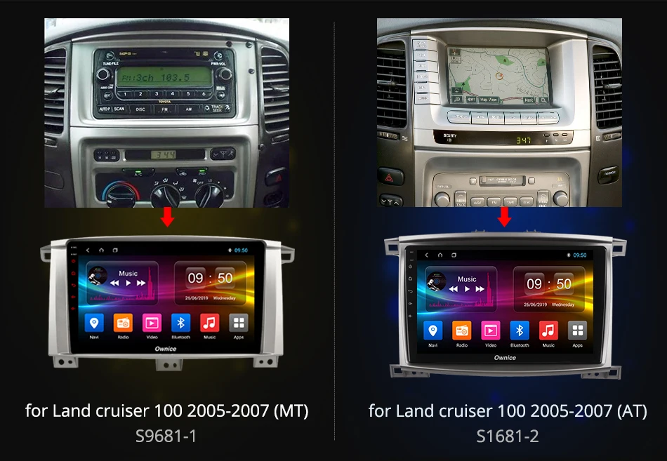 Автомагнитола Ownice k3 k5 k6 Android 9 0 DSP SPDIF автомагнитола Navi 4G для Toyota Land Cruiser 100 LC100 150/ Lexus