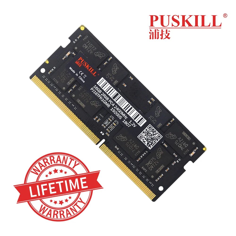 PUSKILL memoria Ram DDR4 8 ГБ 4 16 2400 МГц 2133 2666 sodimm ноутбук высокая производительность памяти