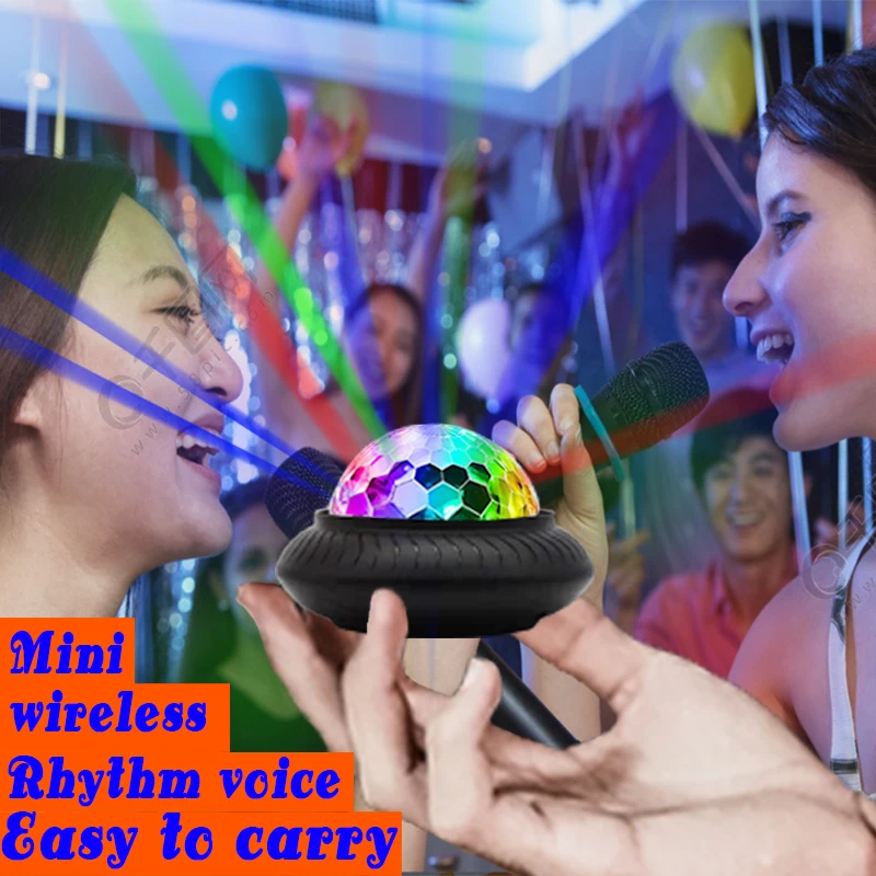 

RGB Disco Ball Party Lights LED Projector Strobe Lamp DJ Disco Light Birthday Party Car Club Bar Karaoke Xmas Sound Activated 5.
