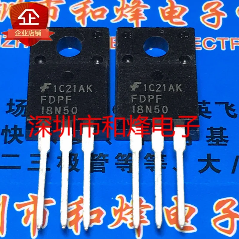 

Оригинал 6 шт./лот FDPF18N50 TO-220F 18A 500V