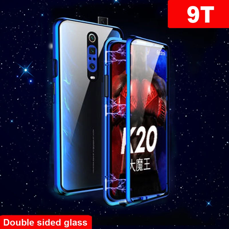 Роскошный Магнитный адсорбционный чехол для Xiaomi Mi 9 T t металлическая рамка