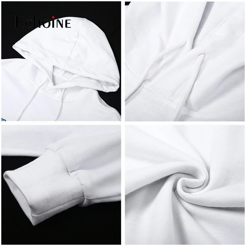 

letter print white sweatshirt women long sleeve drawstring hooded top 2019 New autumn female fashion casual hoodies clothes
