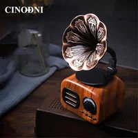 classic retro bluetooth wireless mini portable speaker 3d stereo surround subwoofer support tf card ft05
