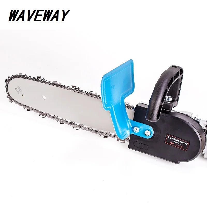 

WAVEWAY Upgrade 11.5inch Electric Chainsaw Bracket Adjustable Universal M10/M14/M16 Chain Saw Part Angle Grinder Into Chain Saw