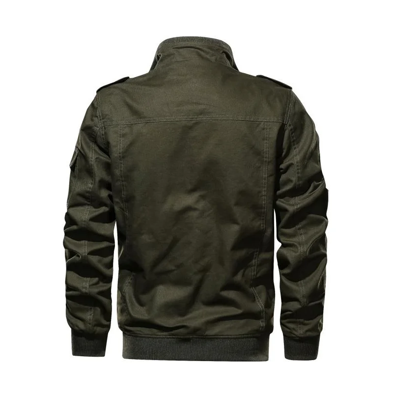 

2020 In the fall of the new cotton washing collar men leisure jacket pocket of air force one more men's coat