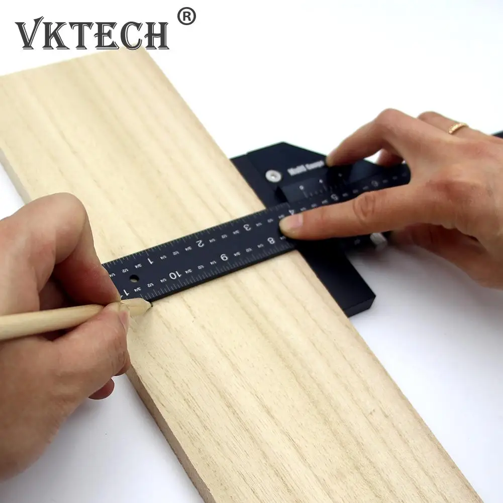 

Marking Gauge DIY Measuring Tool Line Drawing Woodworking Scribe T-type Ruler for Quickly Measuring Accessories