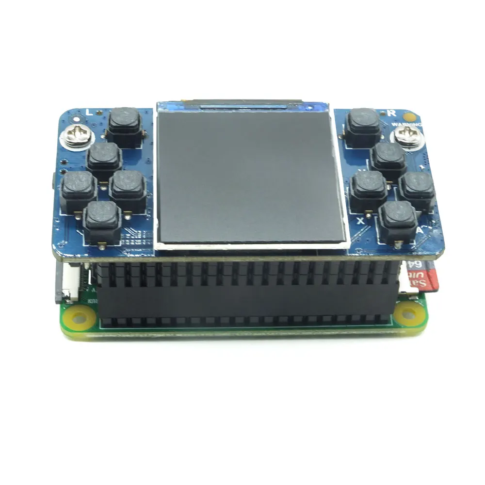 Raspberry Pi zero Game pi 1 54 дюйма ЖК-дисплей с функцией зарядного устройства для наушников