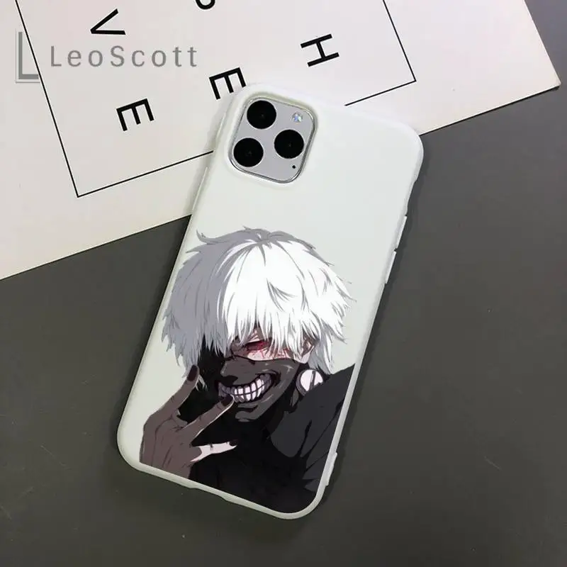 

Anime Tokyo Ghoul Phone Case Candy Color for iPhone 11 12 mini pro XS MAX 8 7 6 6S Plus X 5S SE 2020 XR