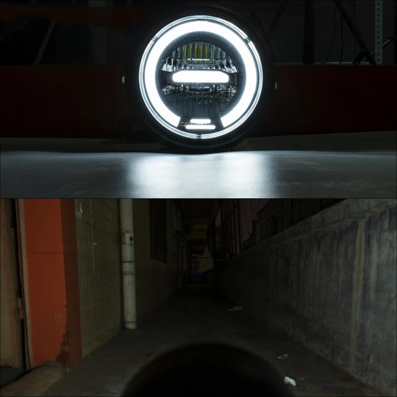 

New Universal 6.5 inch 12V Motorcycle Round Headlight Head Light Lamp for Bobber Honda Yamaha Kawasaki Cafe Racer