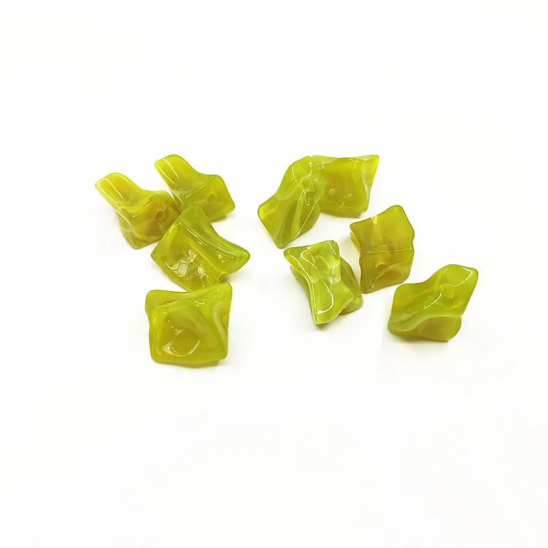 green Новое поступление! 20x18 мм 200 шт Акриловые мраморные бусины неправильной формы для сережек аксессуары, детали для серег, изготовление ювелирных изделий DIY - Цвет: green
