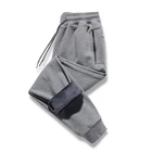 Зимние мужские брюки 2021 новые модные бархатные теплые флисовые хлопковые свободные прямые брюки спортивные повседневные мужские брюки