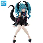 Фигурка аниме Hatsune Miku BANDAI Оригинальная фигурка синего маленького дьявола Кубок лапша фигурки модели коллекционные игрушки Изысканные милые подарки