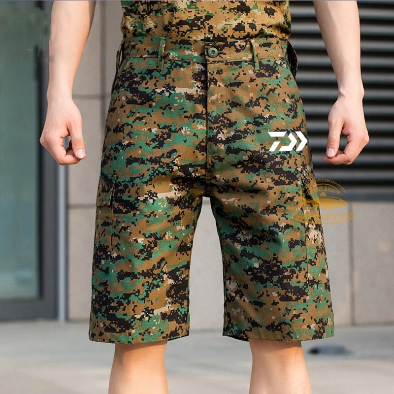 

Daiwa Fishing Shorts 2020 Summer Men's Outdoor Waterproof Camouflage Shorts Five-point Pants Quick Dry Wear-resistant Shorts