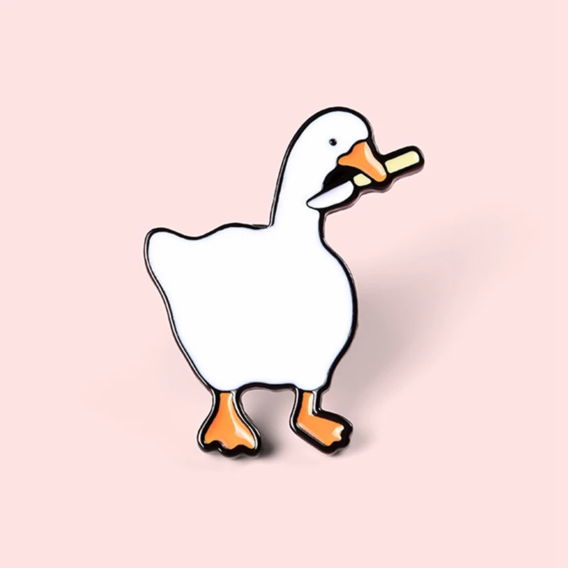 Модная Игра без названия HONK гусиная жесткая эмалированная брошь заколки из