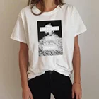 Феминистская футболка 100% хлопковые толстовки с капюшоном в будущее Женская классная Одежда для девочек белого цвета с принтом Tops  Tees, Высококачественная брендовая одежда для девочек; Корейский женские футболки