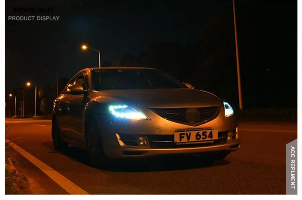 2 шт. светодиодный фары для Mazda 6 Atenza 2009-2013 светодиодный автомобильный фонарь ангельские глазки ксенон HID комплект Противотуманные фары светодиодный дневные ходовые огни