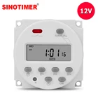 Программируемый электронный таймер, программатор времени на 7 дней с подсветкой внутри батареи, 12 В переменногопостоянного тока