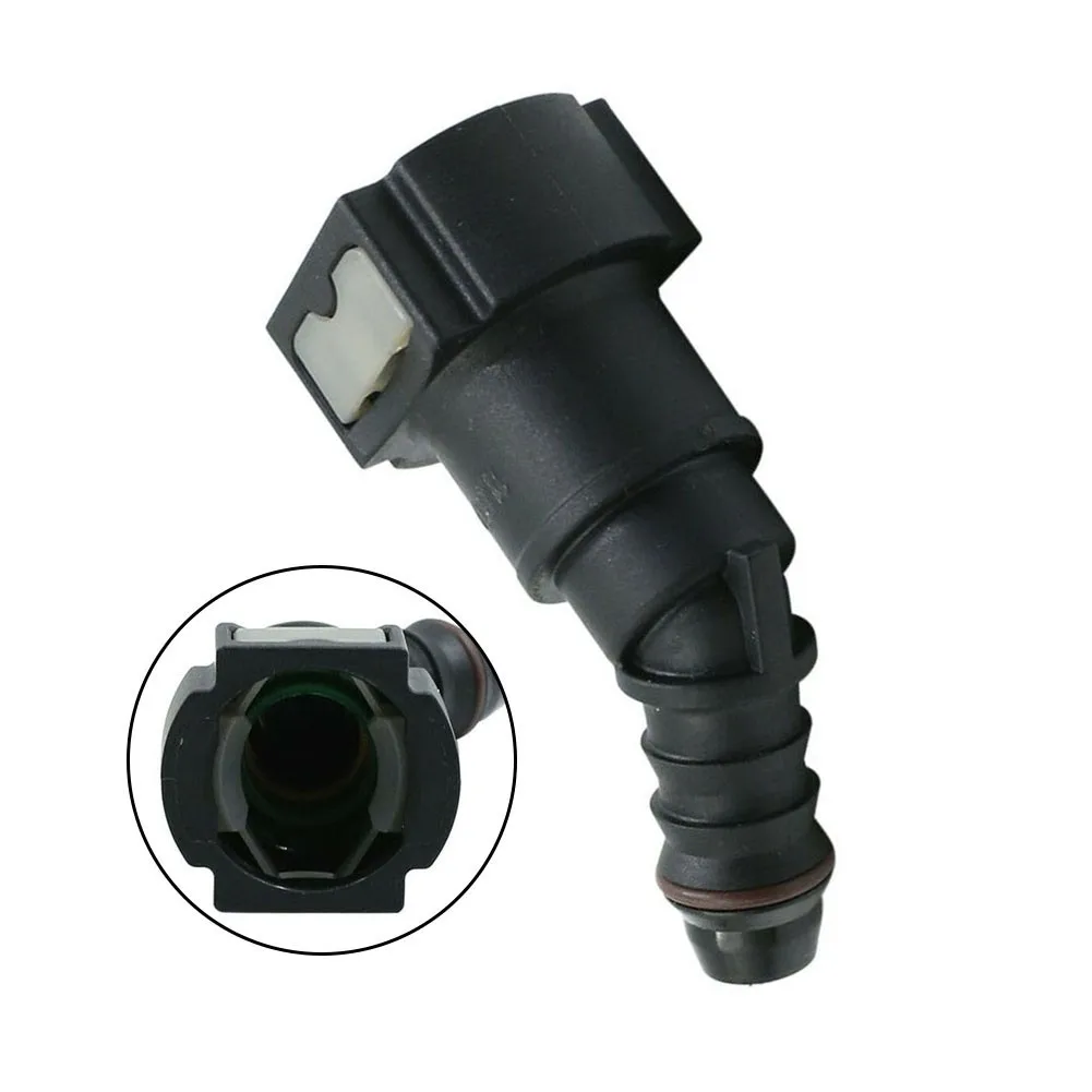 

Car Fuel Line Hose Pipe Quick Release Plastic Connect Male Connector Black Nylon 11.80mm/ 0.46" ID9 Auto Replacement Parts