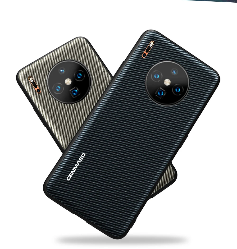 Для huawei mate 30 Pro Чехол из углеродного волокна Текстура Кожа полная Защита задняя крышка для huawei mate 30 Lite чехол противоударный чехол