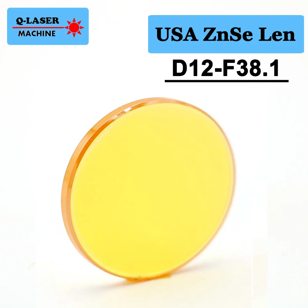 

USA CVD ZnSe Co2 Laser Focus Lens 12mm Diameter FL38.1mm 2inches For CO2 Laser Engraving And Cutting Machine
