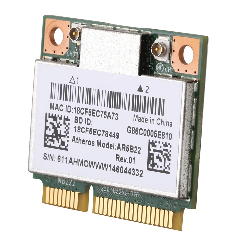 AR5B22 2 4/Wi-Fi 5 ГГц двухдиапазонный Wi-Fi кард-802.11Ac Bluetooth 4 0 беспроводной WLAN Card