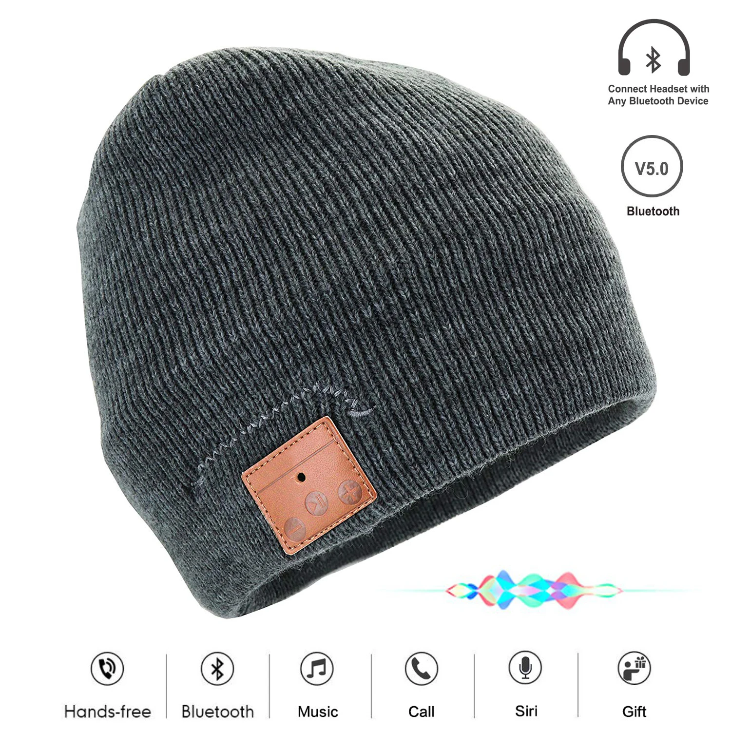 Новая беспроводная шапка Bluetooth 5 0 Beanie со съемными наушниками микрофоном и громкой