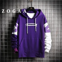zogaa 2021 new hoodie harajuku style mens long sleeve printed casual jacket loose plus size sporty fashion streetwear s 5xl