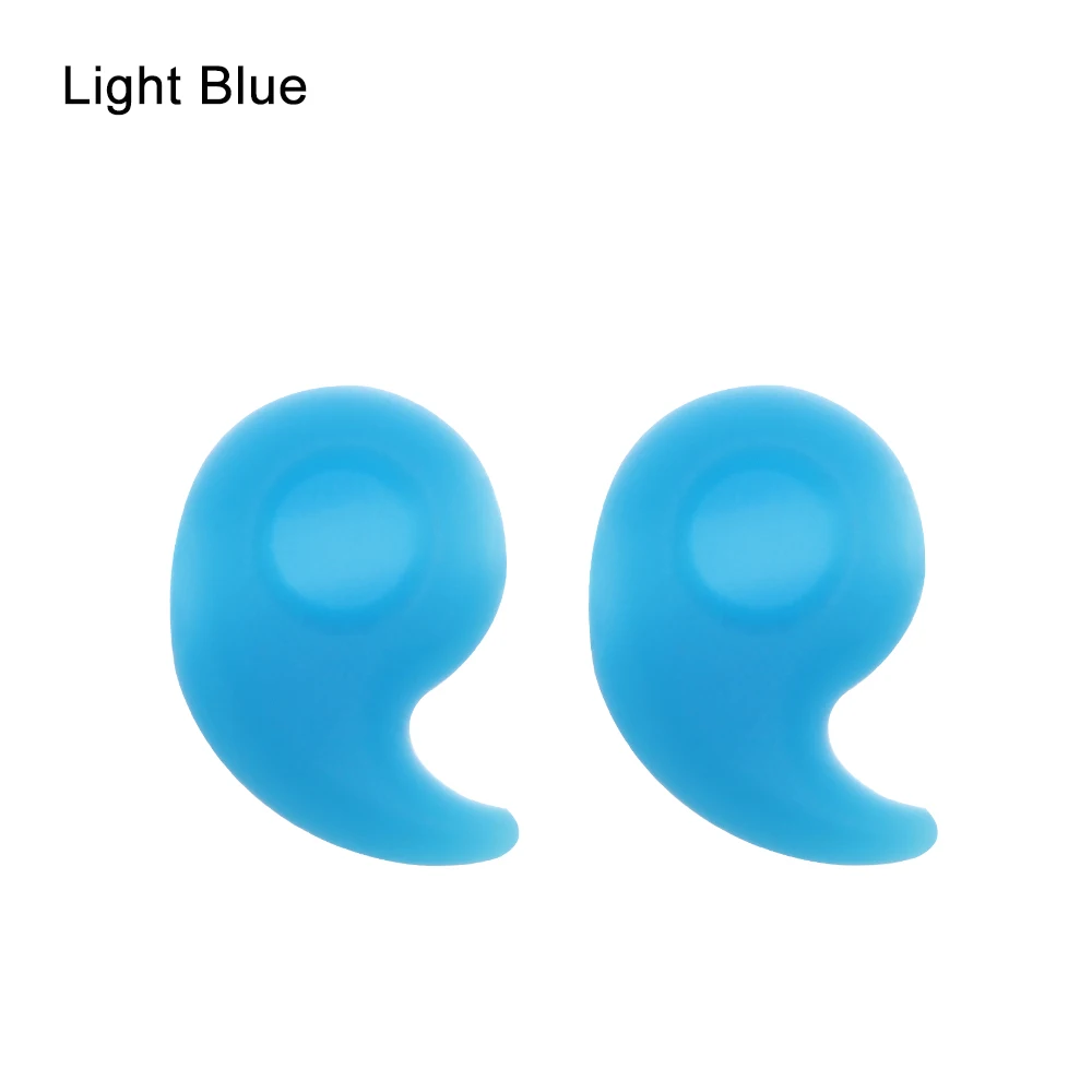 light blue Силиконовые прозрачные противоскользящие простые в использовании очки, ушные крючки, держатель для очков, держатель для дужек, аксессуары для спортивных очков - Цвет: light blue