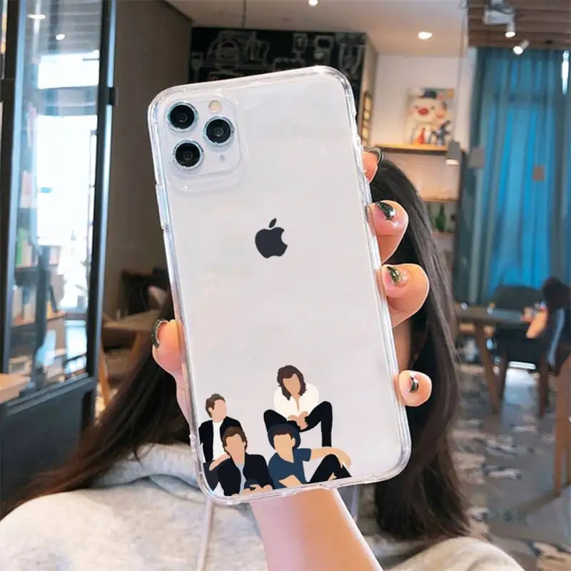 

One Direction Louis Tomlinson Phone Case Transparent for iPhone 6 7 8 11 12 s mini pro X XS XR MAX Plus