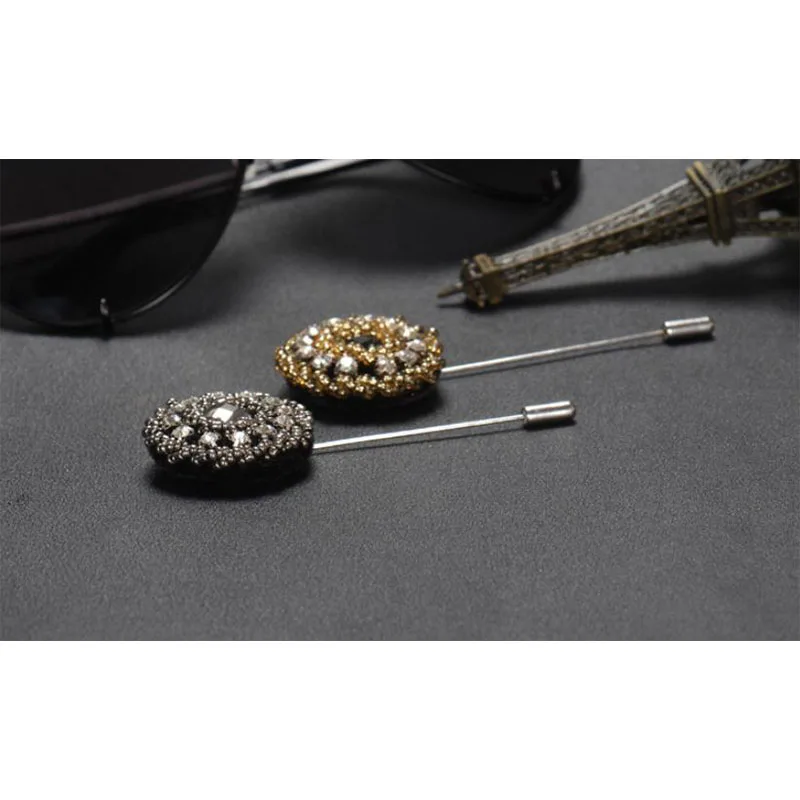 Модная Маргаритка цветок на лацкан с бусинами Цветочный для мужчин и женщин