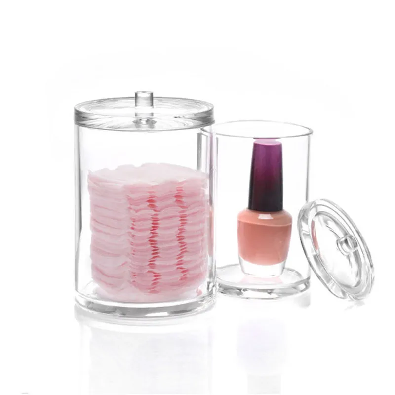 Лучший акриловый Органайзер для макияжа коробка хранения ватных тампонов