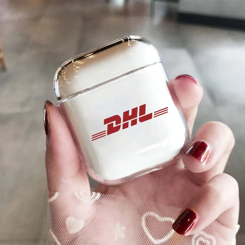 Модный милый прозрачный DHL штрих-код для Airpods чехол милый Bluetooth защитный чехол для наушников для Air pods 2/3 Pro Жесткий Чехол