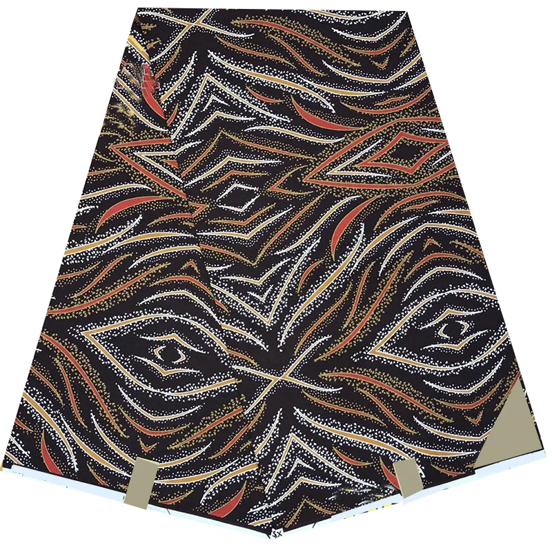 

new arrival african wax print fabric high quality cotton wax print fabric by 6 yards