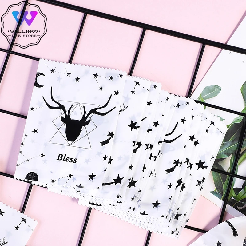 100 шт./компл. пакеты для конфет Рождественский лось конфеты сладкие подарков на