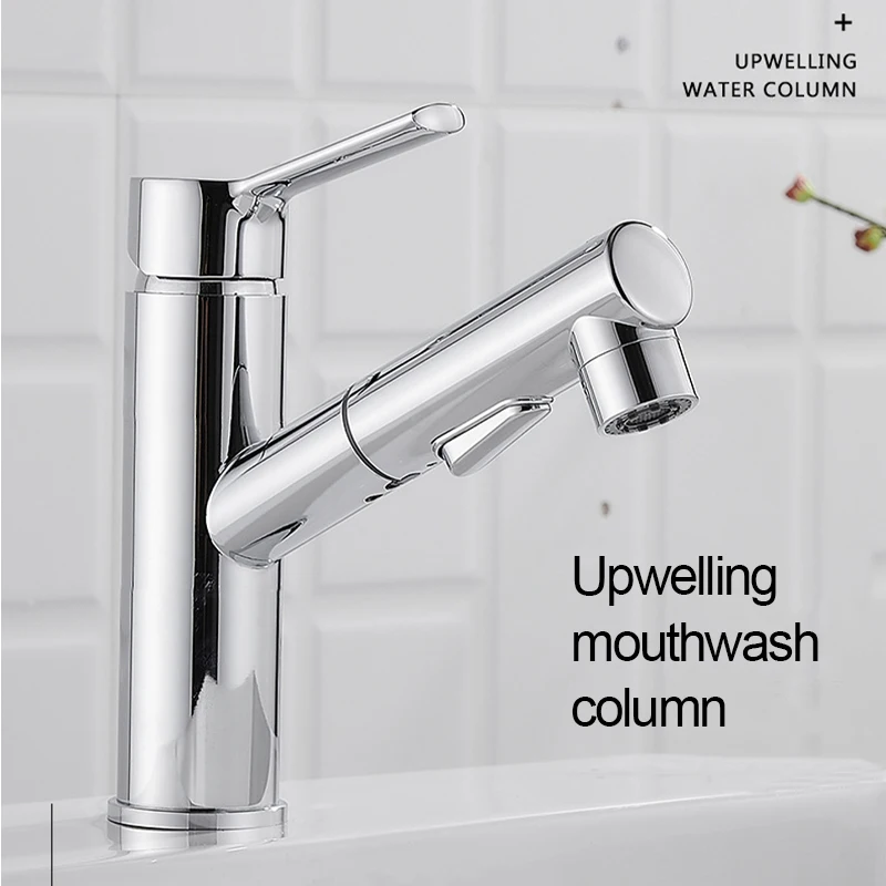 

Брызгозащищенный выдвижной смеситель под давлением, 3-функциональный водяной выход, медный кран, смеситель для горячей и холодной воды, принадлежности для ванной комнаты