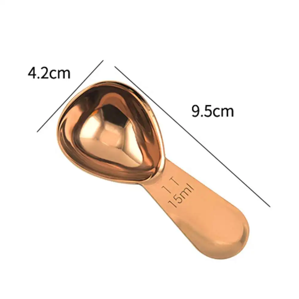 

1 Piece Stainless Steel Coffee Scoop Measuring Milk Spoon Baking Kitchen Tool