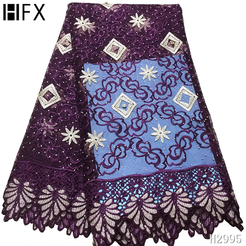 Высококачественная белая хлопковая кружевная ткань французский сетчатый