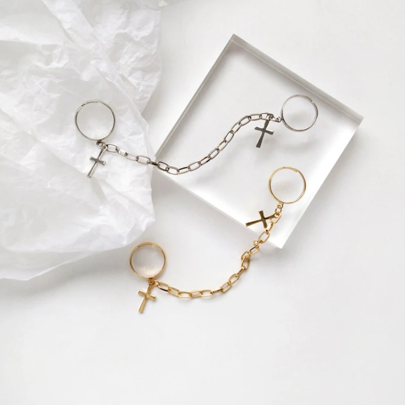 Кольцо в стиле хип хоп для мужчин и женщин металлическая цепь панк с регулируемой