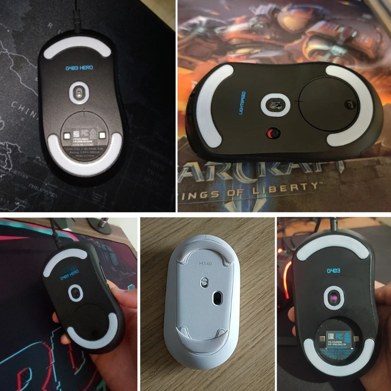 Наклейки для мыши и коньков 2 комплекта замена logitech- G403 G603 G703 | Компьютеры офис