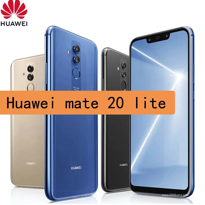 Смартфон Huawei Mate 20 Lite мобильный телефон 6 3 дюйма 2340x1080 Kirin 710 8 1 МП 4 ГБ ОЗУ 64 Гб ПЗУ