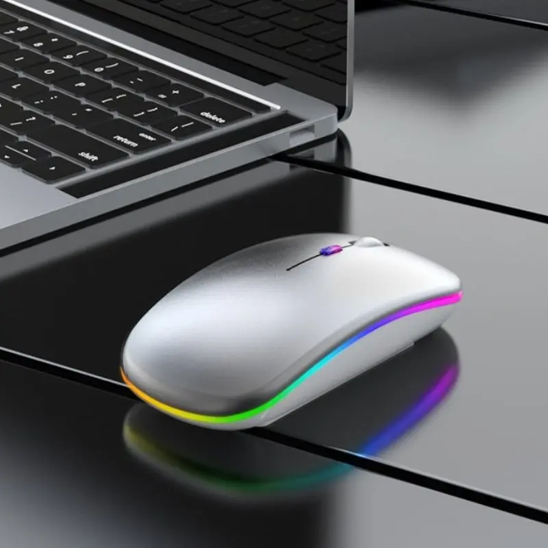 Беспроводная оптическая мышь 2 4 ГГц USB перезаряжаемая беспроводная RGB для ПК